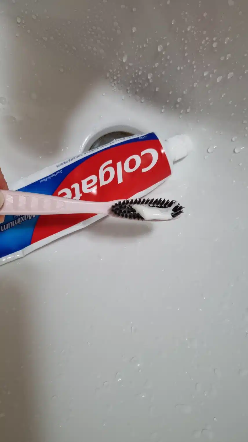 개운하게 양치 