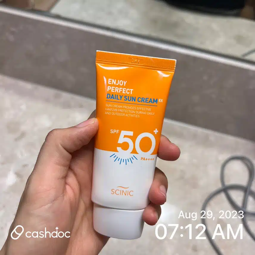 오늘은 선크림 인증