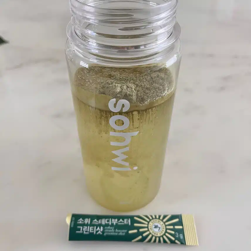 🌿붓기차 소휘 그린티샷 한잔