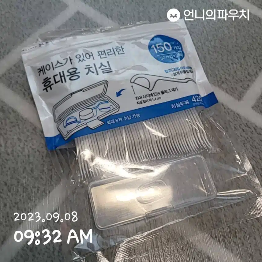 다이소 케이스가 있어 편리한 휴대용치실 추천해요!