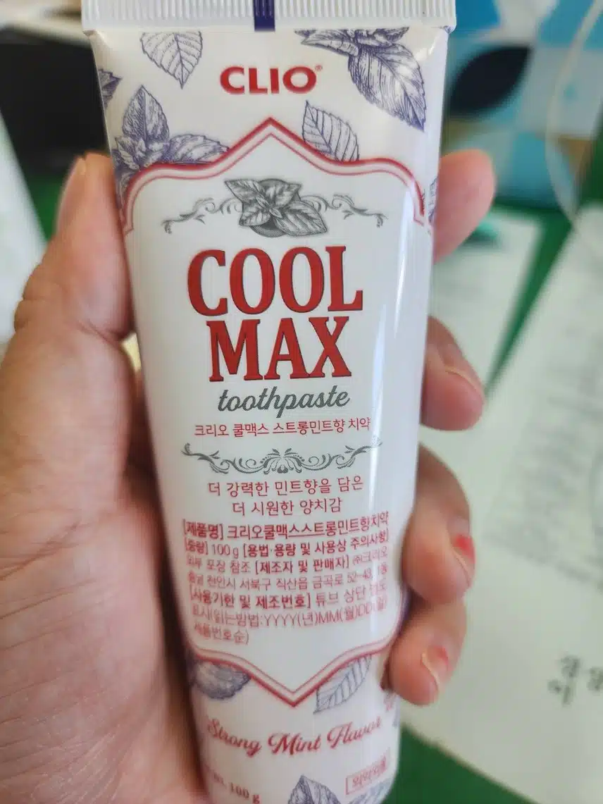 내돈내산 크리오 쿨맥스 스트롱민트향 치약하나면 구강케어끝!!