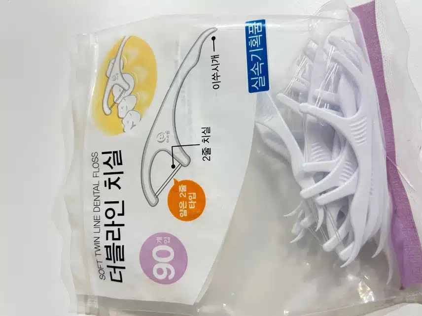 다이소 더블라인 치실