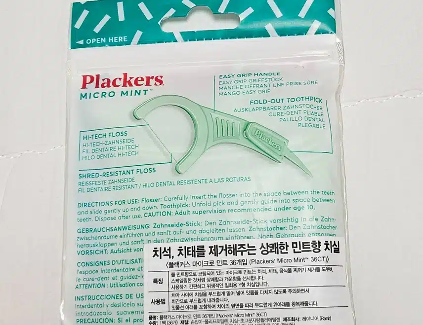 내돈내산 : 플랙커스 마이크로 민트 치실 36개입