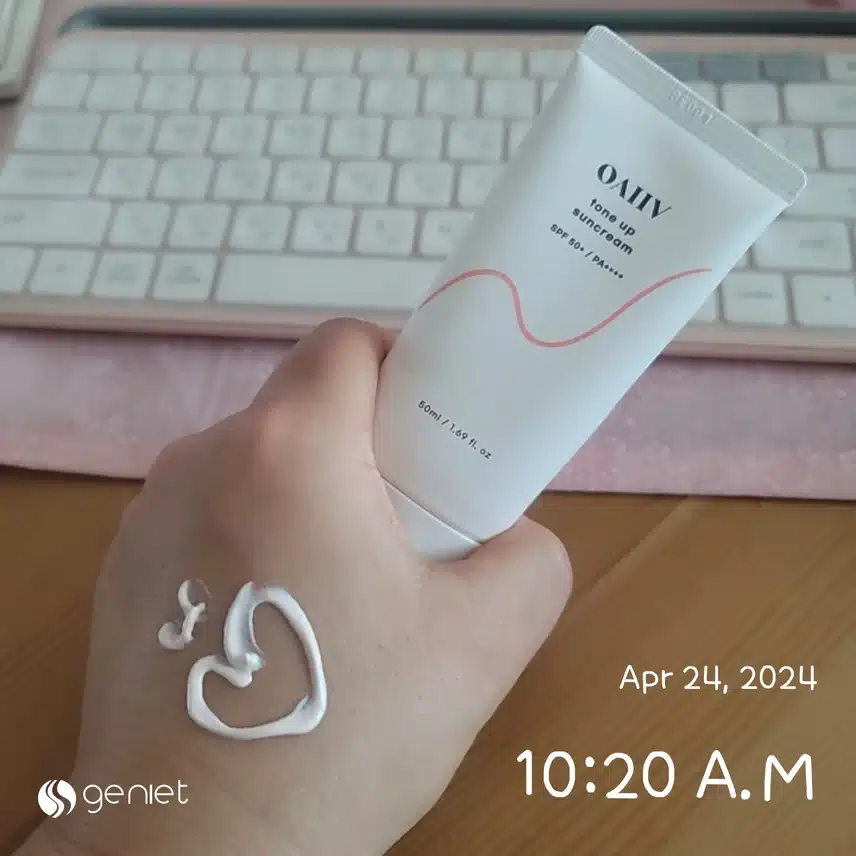 4/24(수)오아이브 톤업선크림 필수!