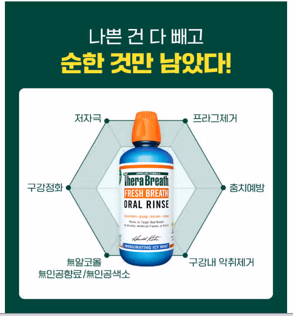 내돈내산 테라브레스 오랄린스 아이시민트 