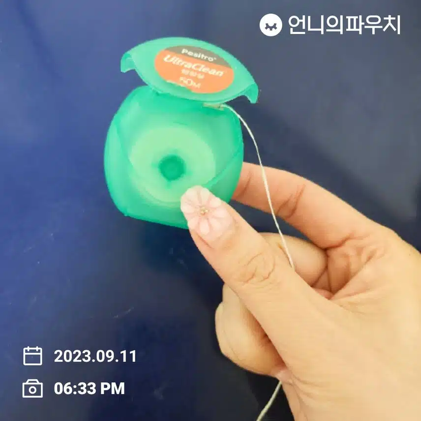 저녁먹고 치실하기
