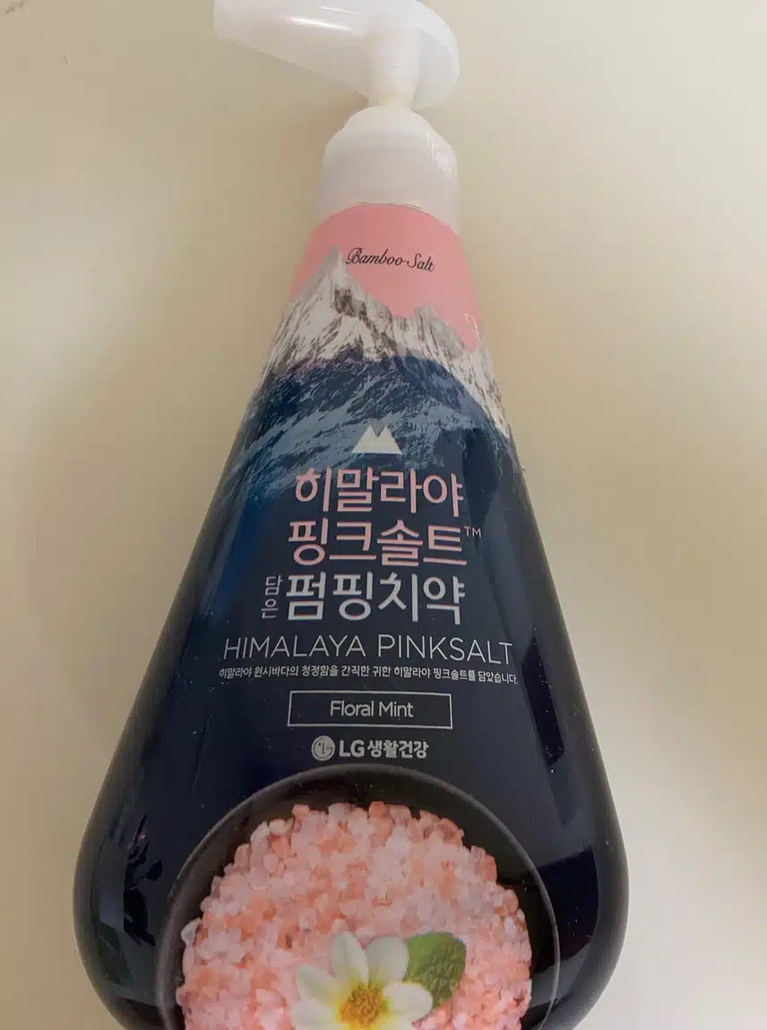 맵지 않은 치약 LG생활건강 '히말라야 핑크솔트 담은 펌핑치약'