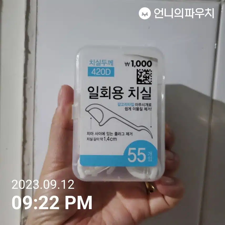 다이소 일회용 치실