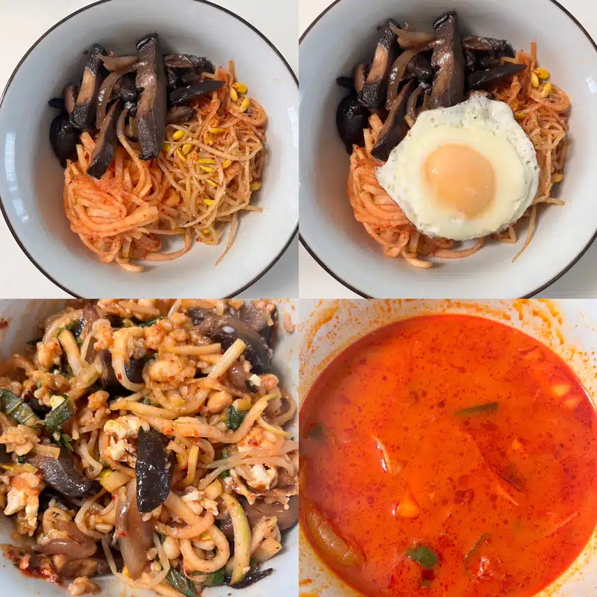 저녁식사 🥙냉털 비빔밥과 🍗교촌치킨