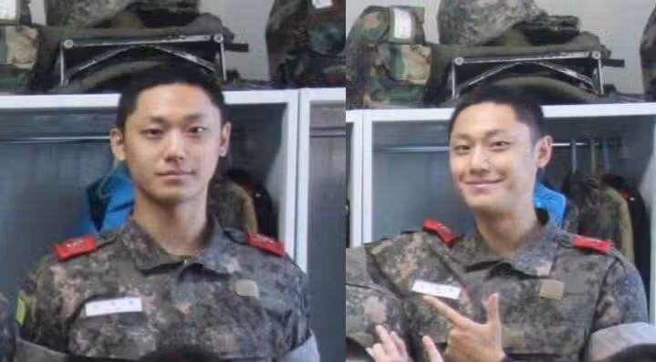입대후 사진 보니 똘망 똘망해요