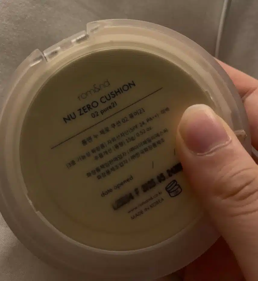 롬앤 누 제로 쿠션 02 퓨어21