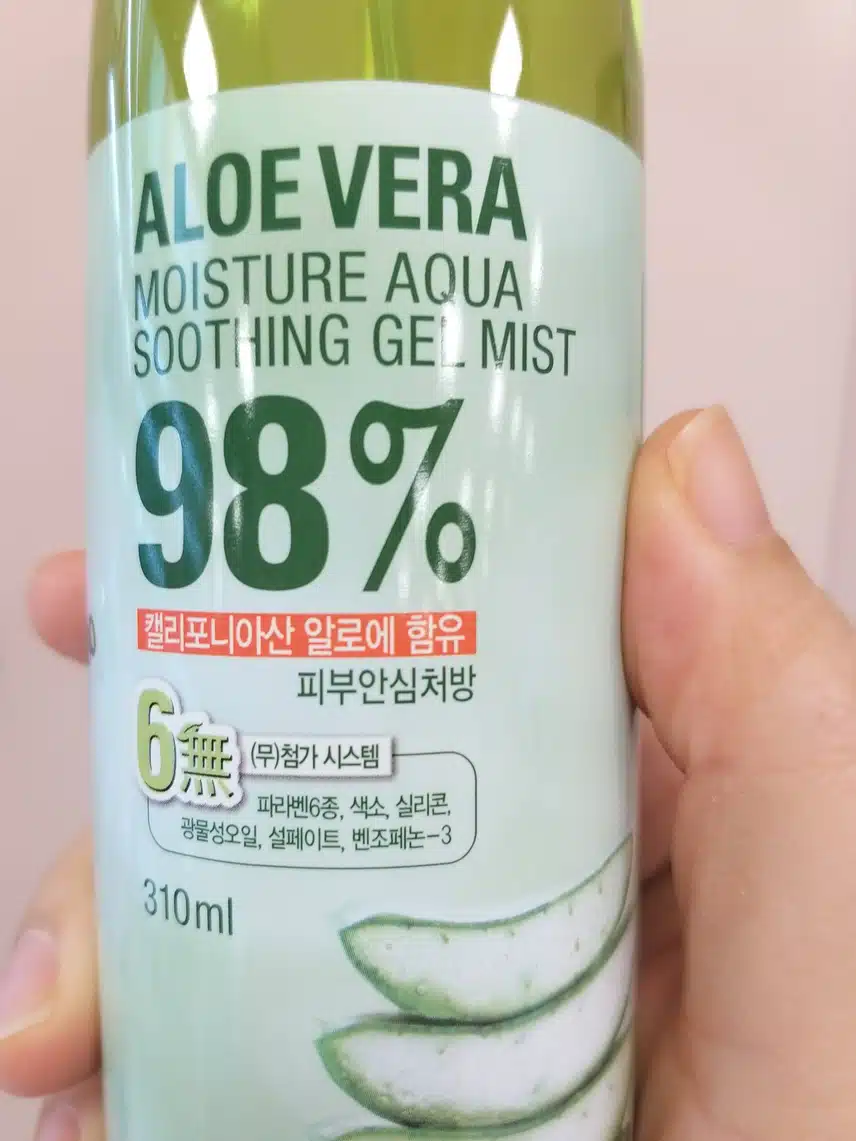 알로에베라 모이스처 아쿠아 수딩 젤 미스트