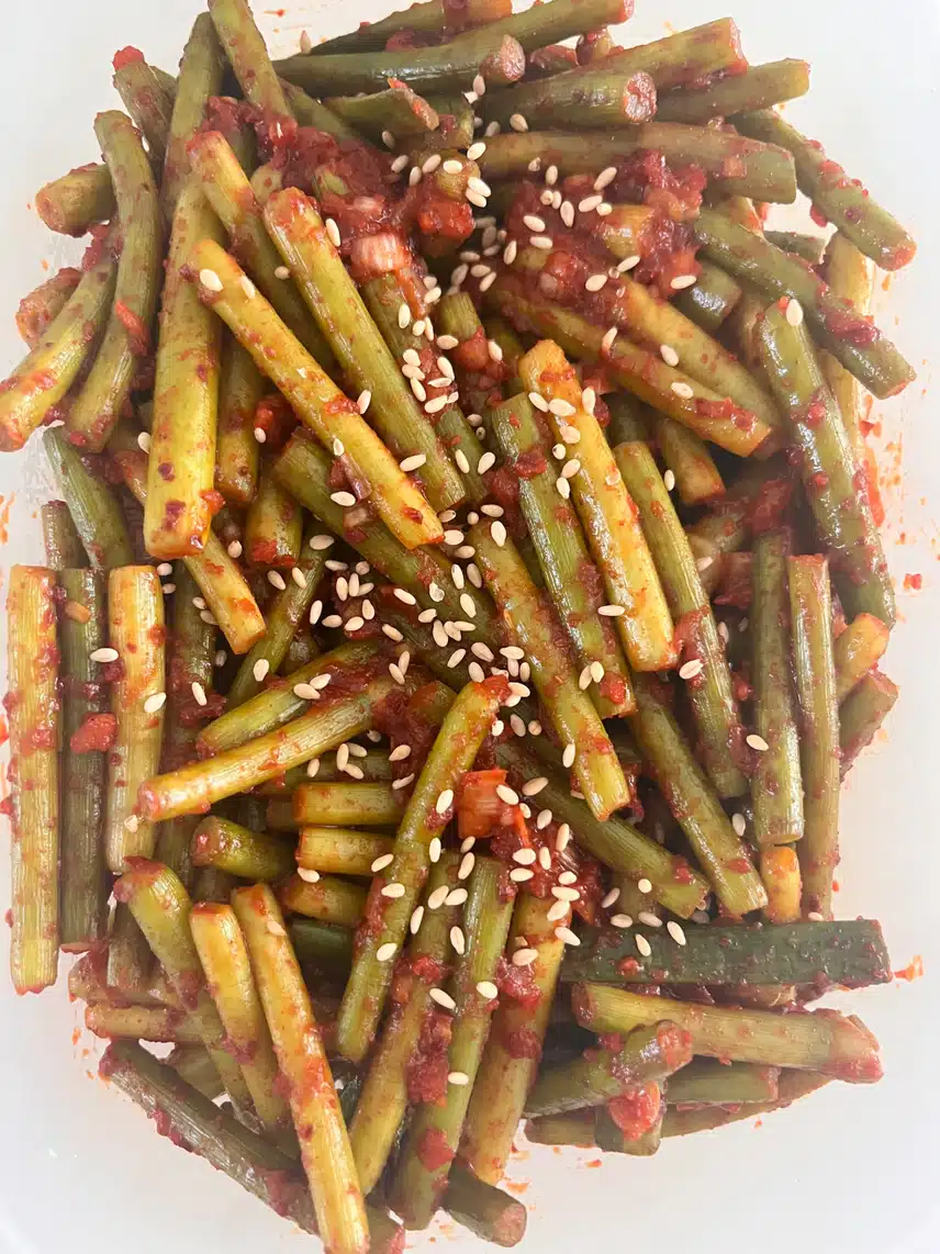 👩‍🍳반찬 만들기🧄 마늘쫑 무침과 콩나물무침