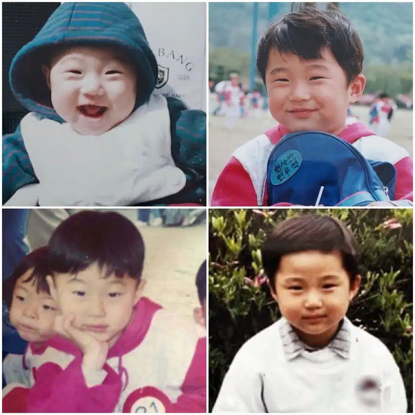 Foto de graduación de secundaria de Byun Woo-seok