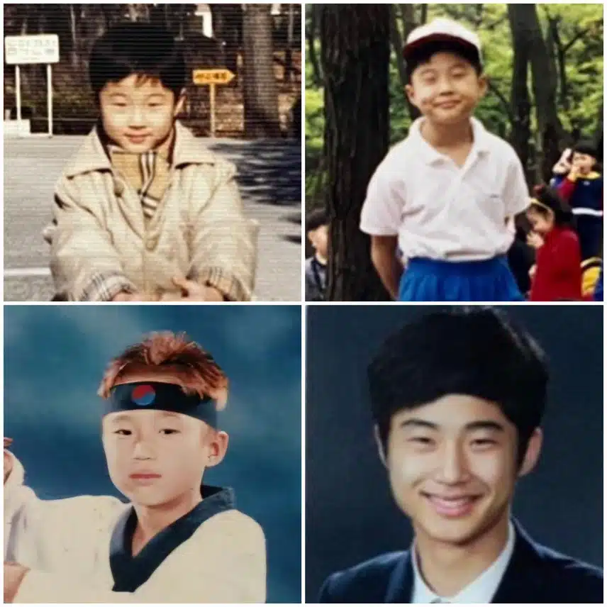 Foto de graduación de secundaria de Byun Woo-seok