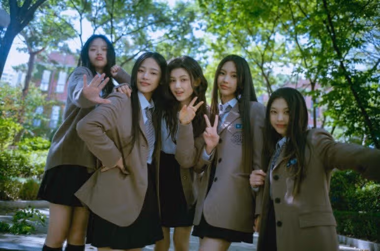 New jeans look great in school uniforms