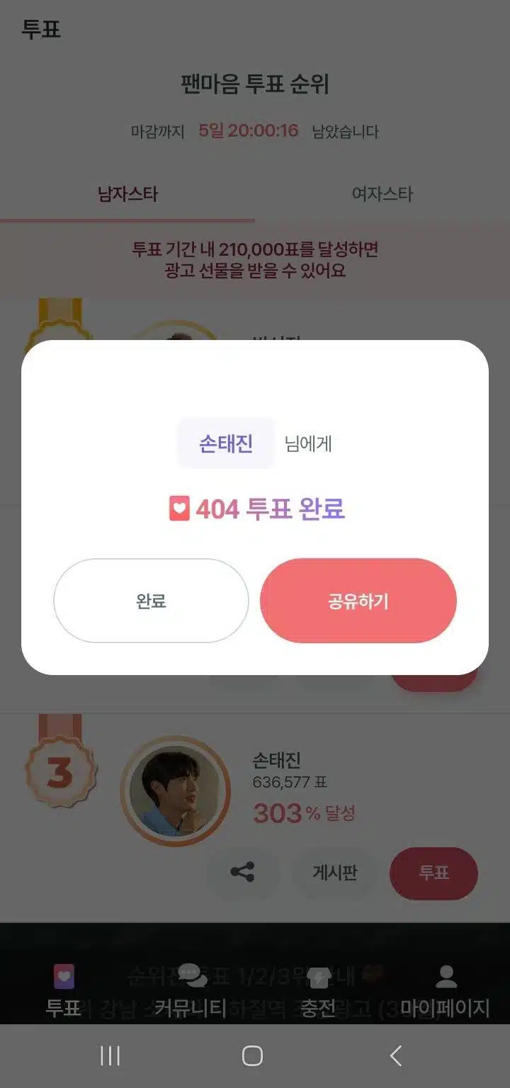 투표 인증
