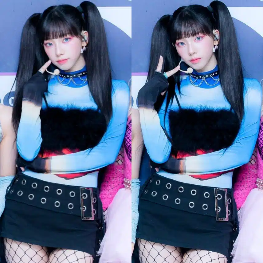 양갈래 카리나 미모 미쳤네요 