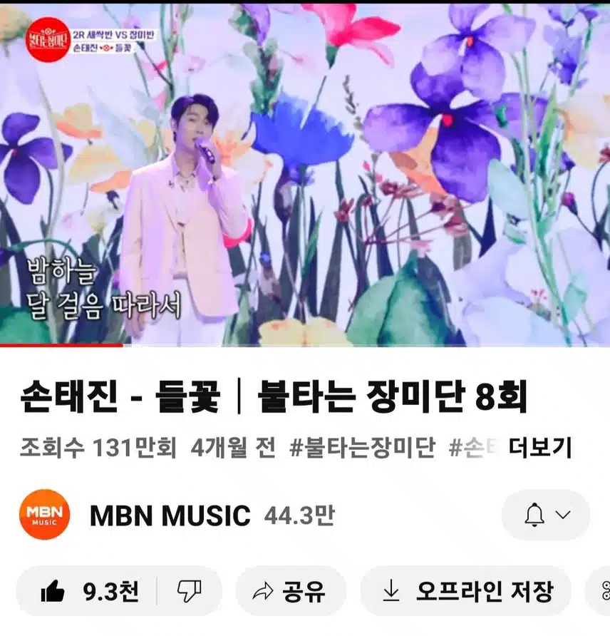 감성장인 태진님 들꽃 듣기
