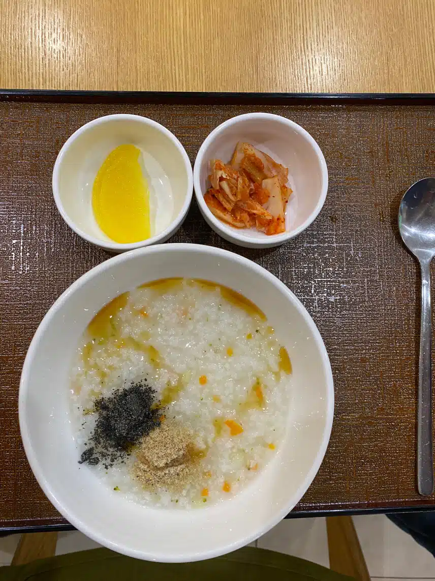 검진후 야채죽~