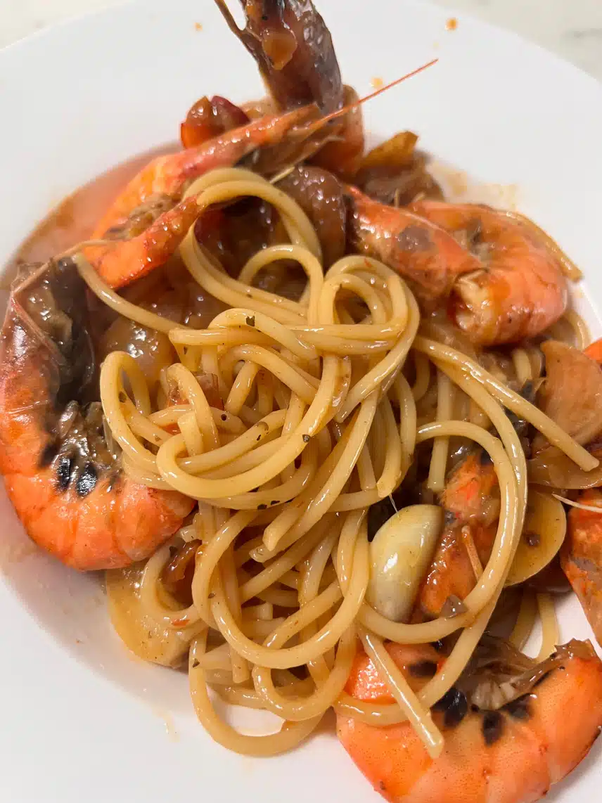 저녁메뉴 🦐새우 알리오올리오파스타🍝