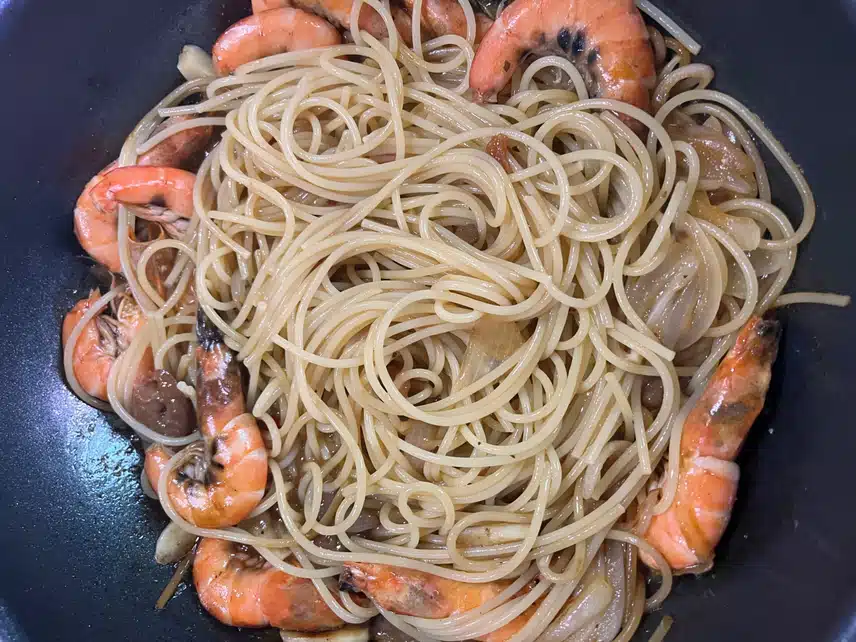 저녁메뉴 🦐새우 알리오올리오파스타🍝
