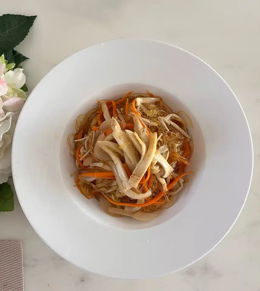 저당레시피) 공복 운동후 👼🏻천사채버섯잡채🍝