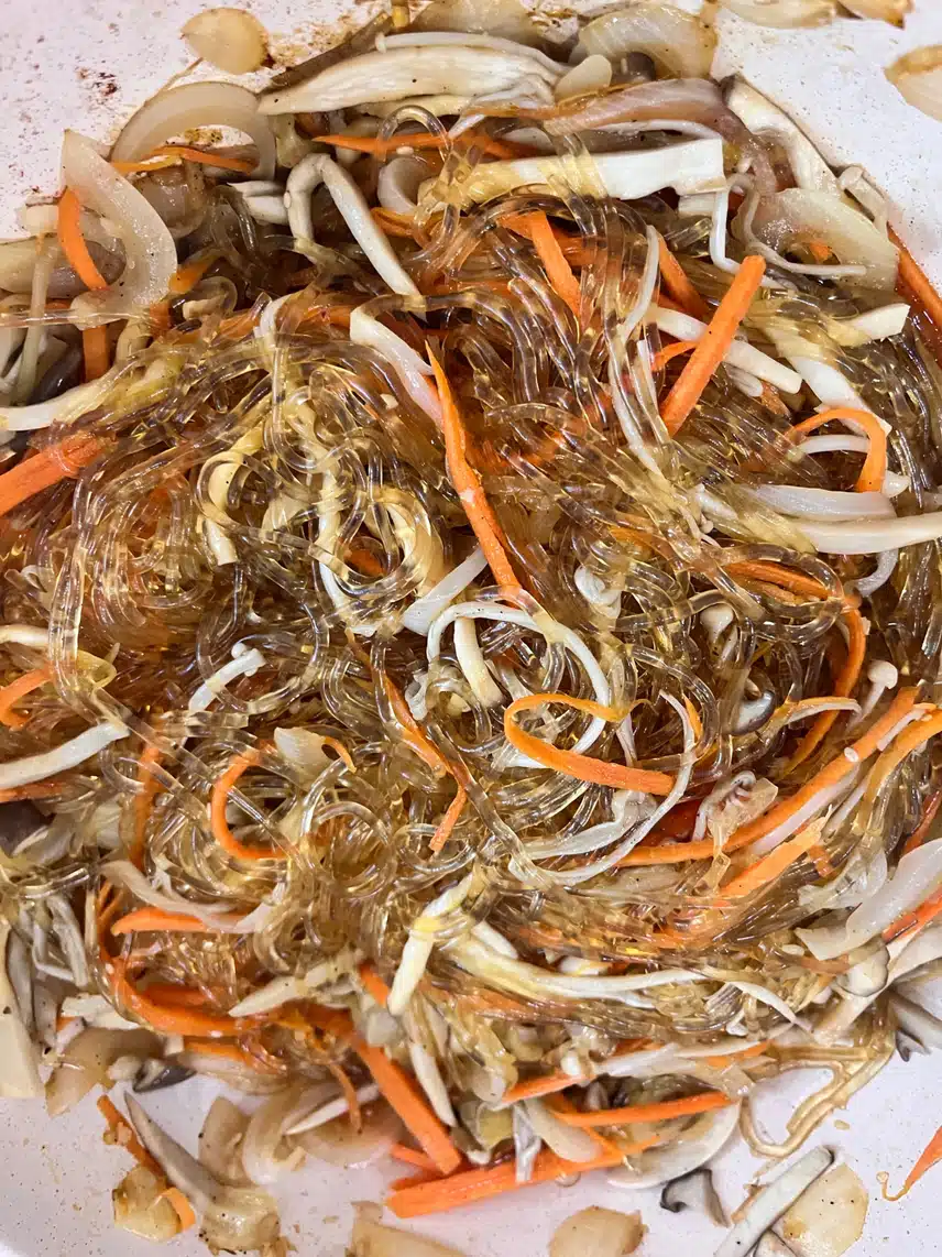 저당레시피) 공복 운동후 👼🏻천사채버섯잡채🍝