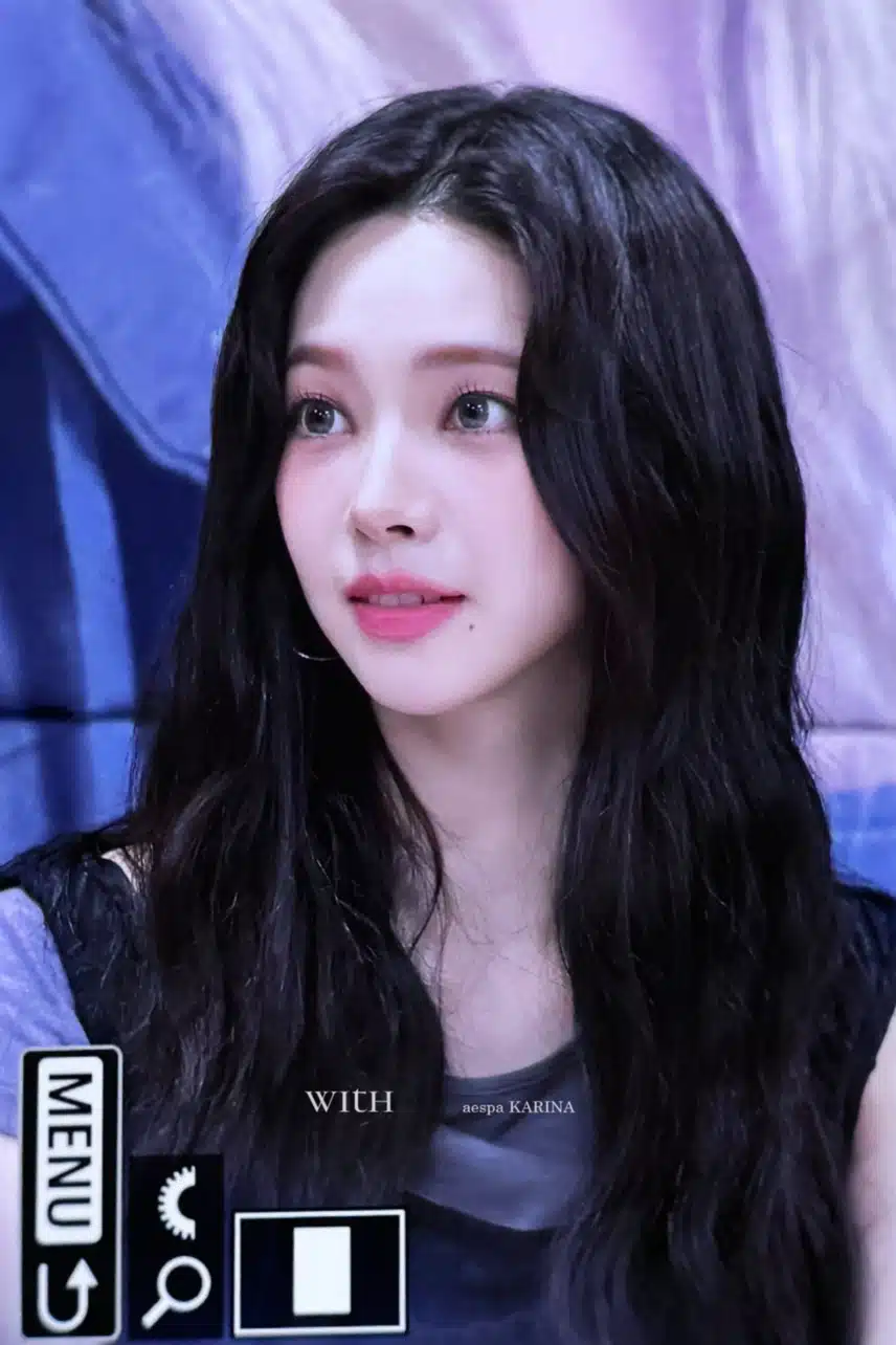 구미호 같다고 이슈인 카리나 미모
