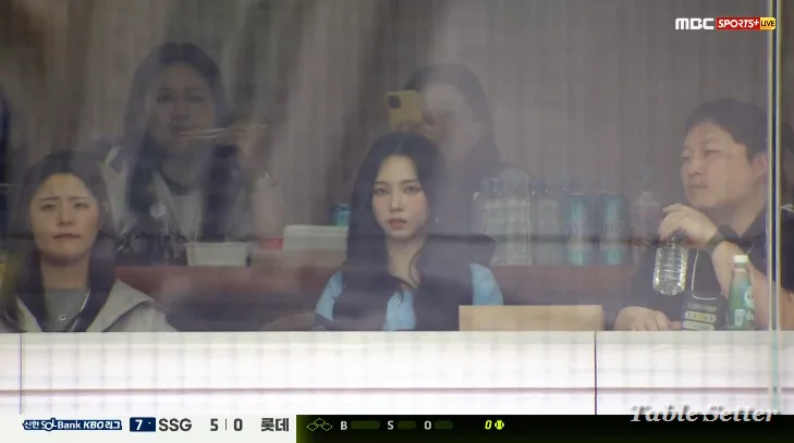 [KBO]중계에 잡힌 카리나.X