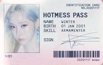 HOTMESS PASS ID 모음