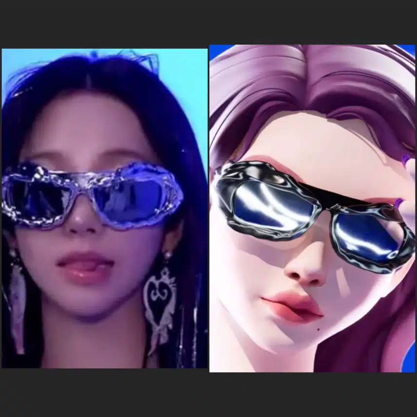 같은 선글라스 쓴 카리나와 아이카리나ㅋㅋ