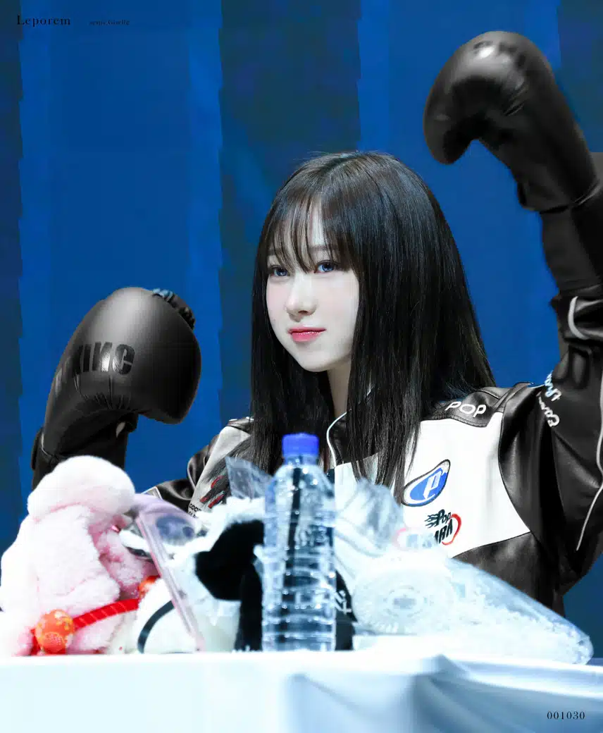 지젤 글러브끼고 Punch💥💙