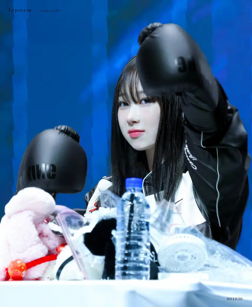 지젤 글러브끼고 Punch💥💙