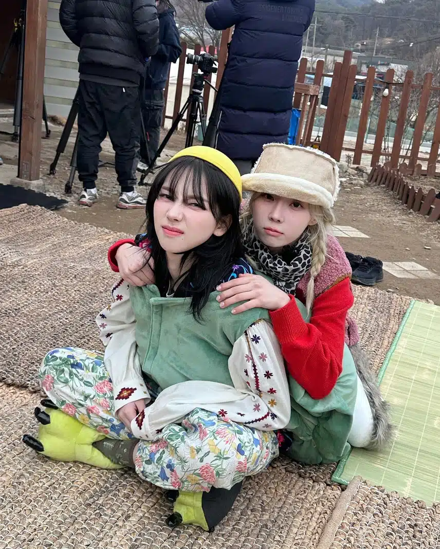 시골 카리나와 윈터ㅋㅋ귀여워