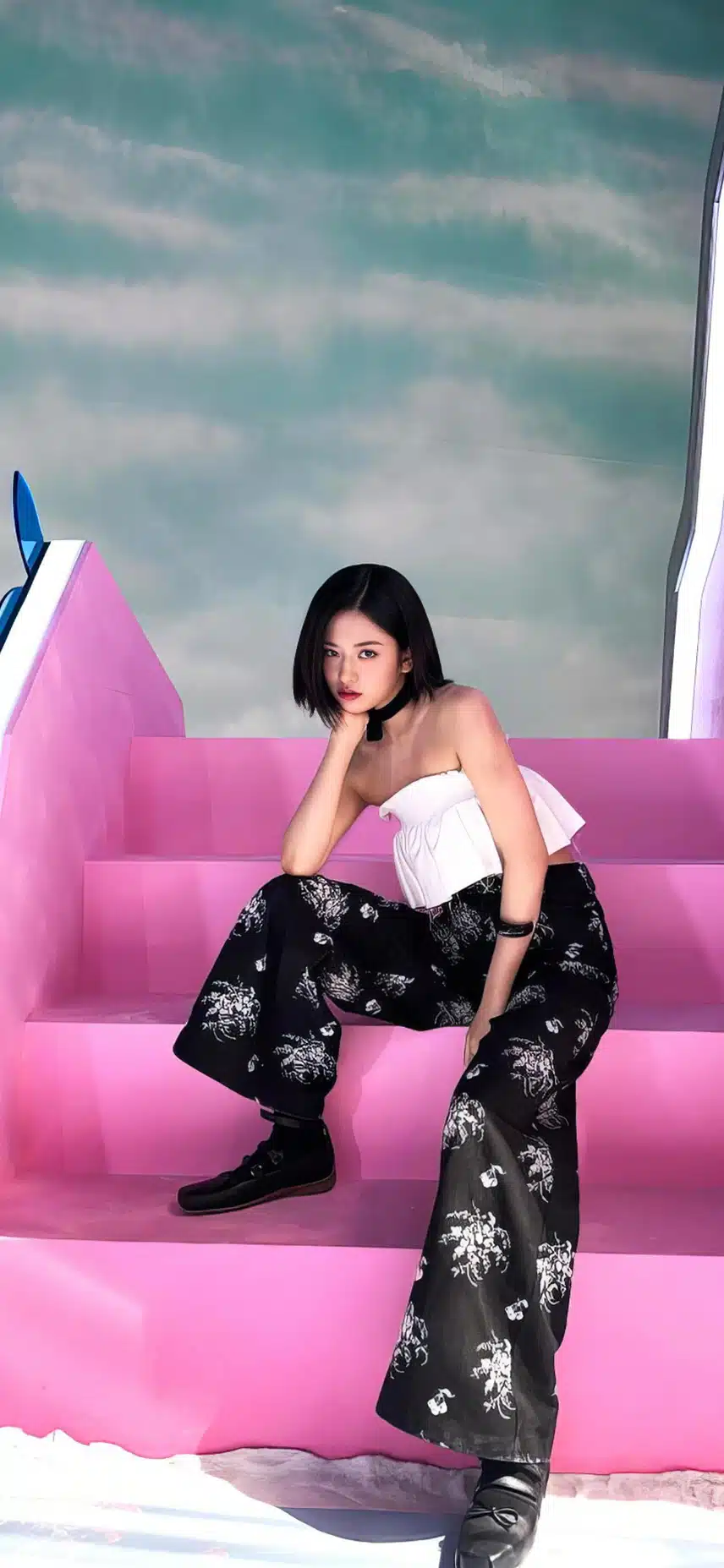 포스쩌는 칼단발 안유진 
