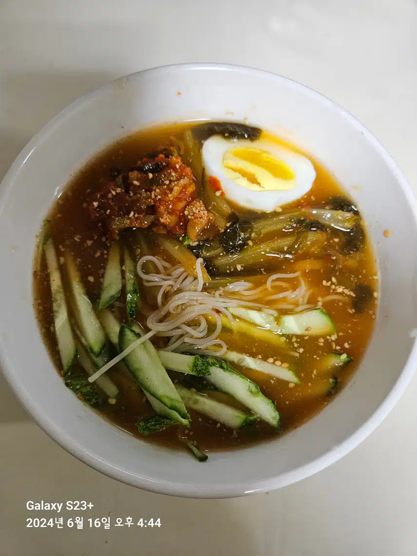 아워홈 열무김치말이국수