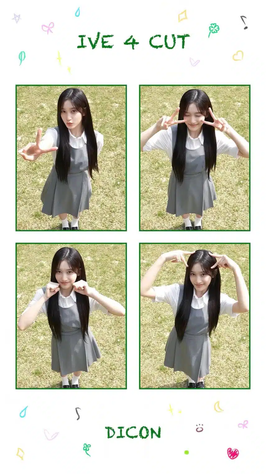 디아이콘 이서 네컷 넘귀여워요💚
