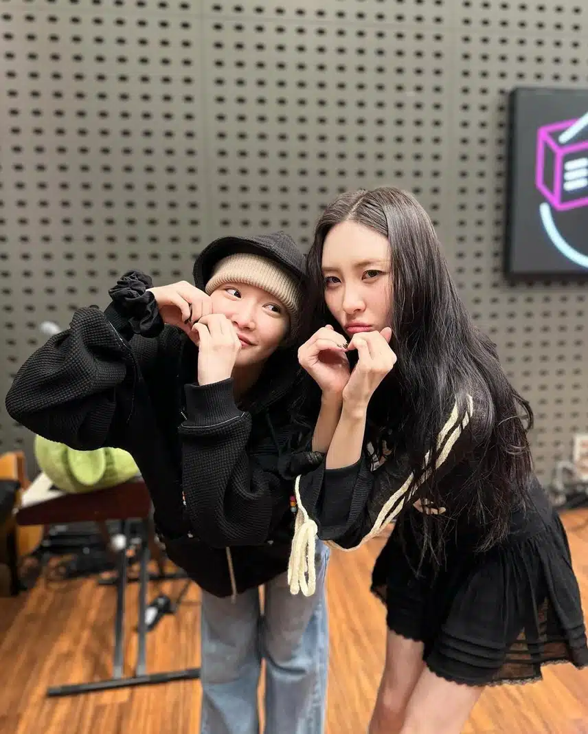 청하x선미 투샷