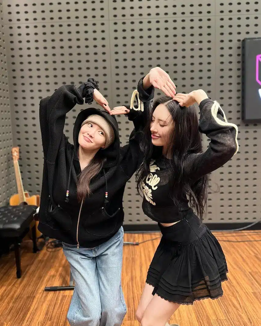 청하x선미 투샷