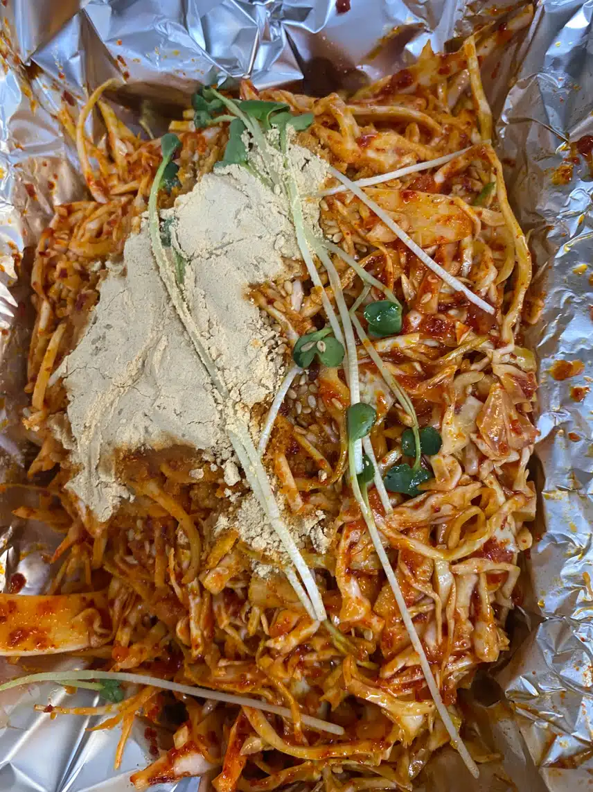 광어회&야채무침~