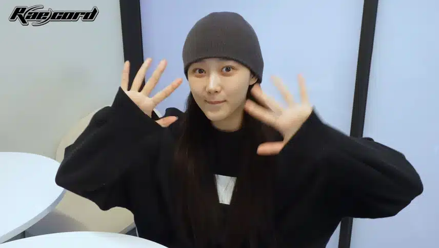 레코딩 영상 속 에스파 멤버들