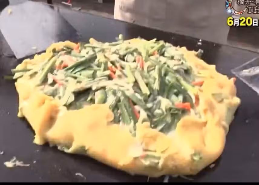 이런 초훈녀가 2kg짜리 부침개를 부쳣다고