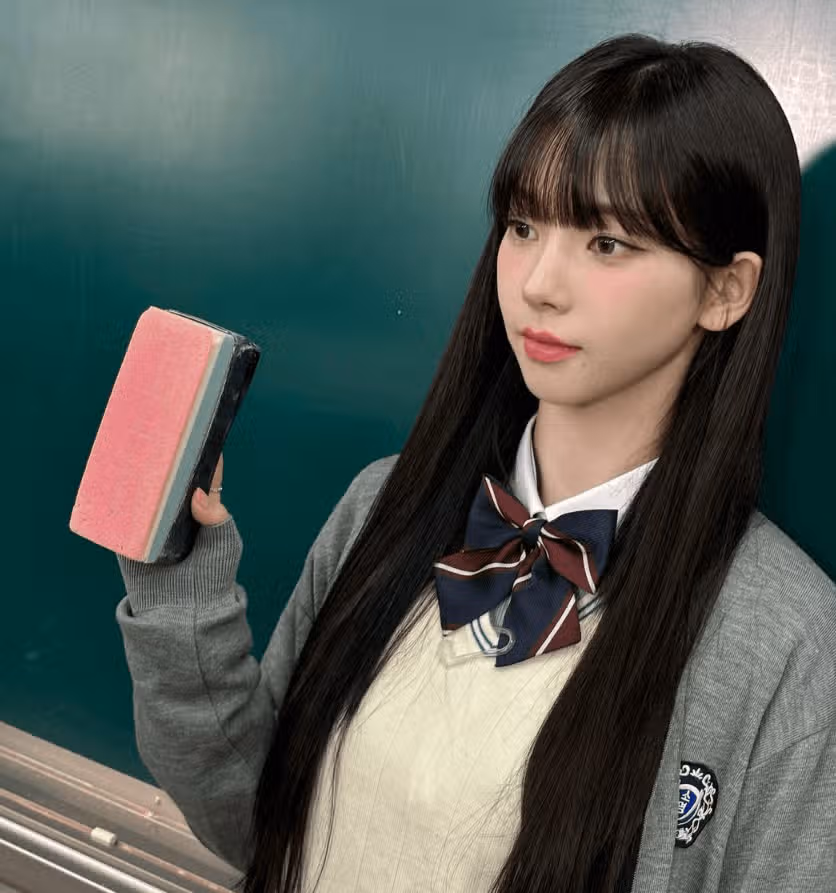 교복입은 유지민 