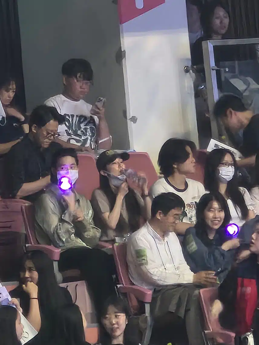 에스파 콘서트에 온 레드벨벳 아이린, 엑소 수호
