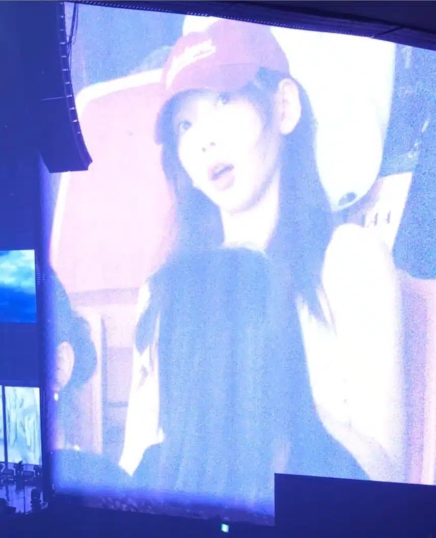 태연 에스파 콘서트에 왓엇다고🥹🩷