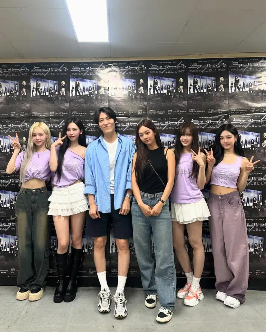 에스파 콘서트에 온 존박,혜리