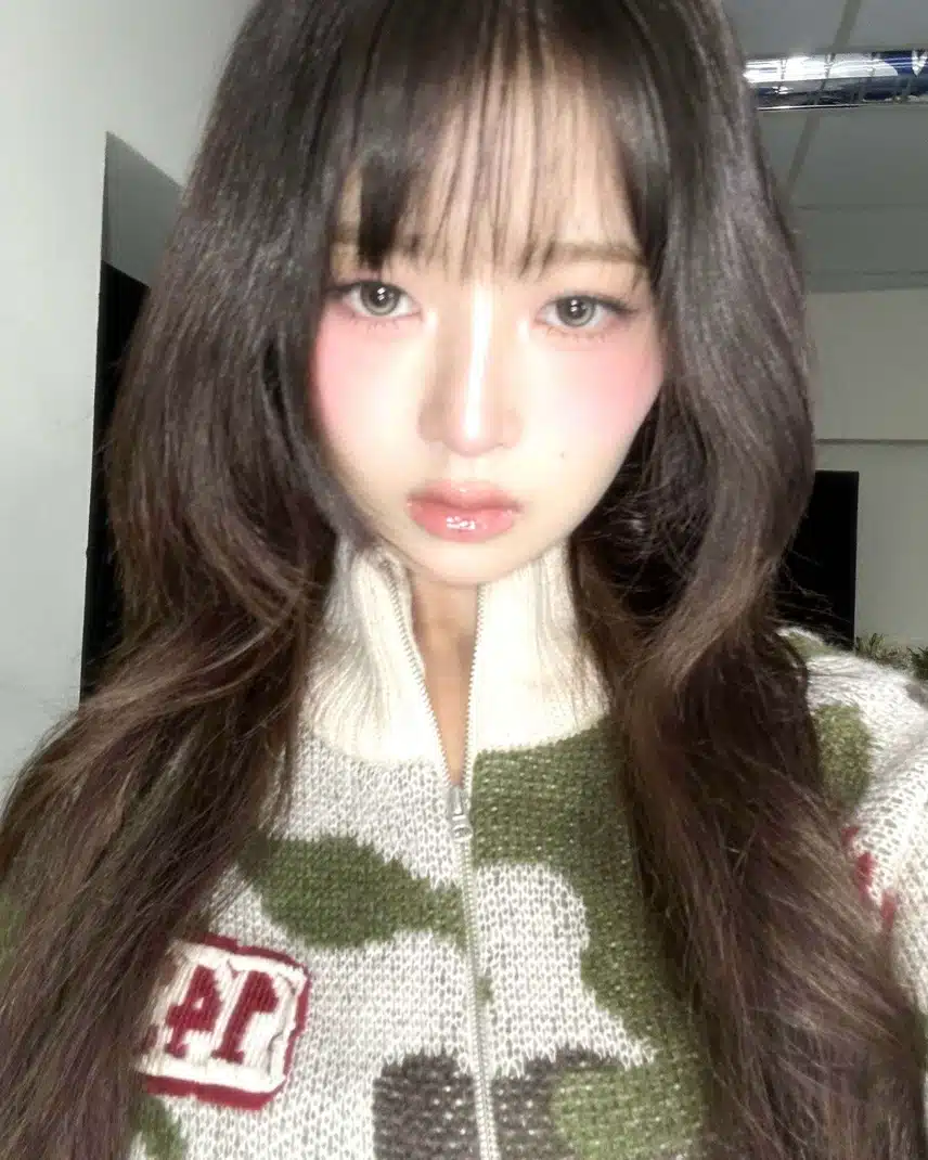 핑크블러셔 착붙 레이셀카