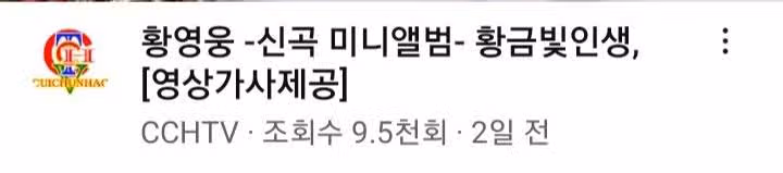 황영웅님의 황금빛 인생 