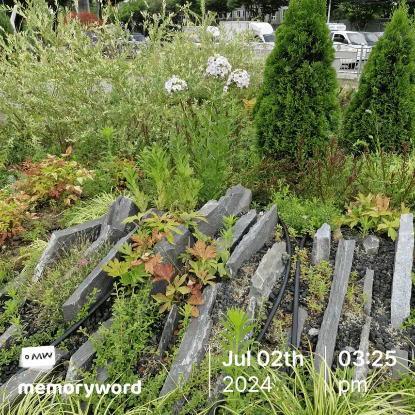 쌈지공원 화단